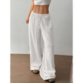 Casual solid-color trousers